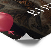 誕生日パーティーの写真へようこそ ポスター (角)