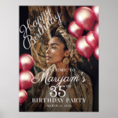 誕生日パーティーの写真へようこそ ポスター (正面)