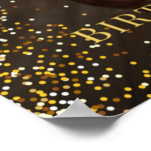 誕生日パーティーの写真へようこそ ポスター (角)