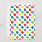 誕生日パーティーの写真招待状 招待状 (裏面)