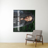 誕生日パーティーの写真40thまたはその他の誕生日 タペストリー (インサイチュ(横))