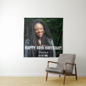 誕生日パーティーの写真40thまたはその他の誕生日 タペストリー (インサイチュ)