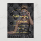 誕生日パーティーの写真 インビテーションポストカード (正面)