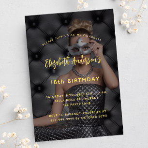 誕生日パーティーの写真 インビテーションポストカード