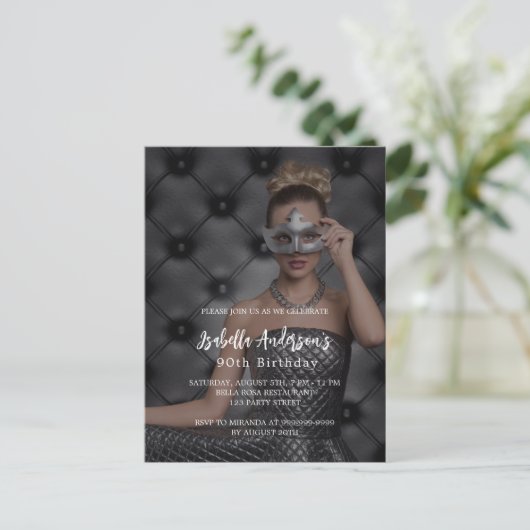 誕生日パーティーの写真 ポストカード (スタンド正面)