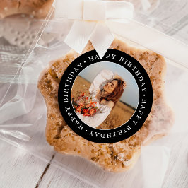 誕生日パーティーの写真 ラウンドシール