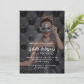 誕生日パーティーの写真 豪華 招待状 (スタンド正面)