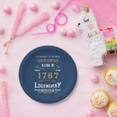 誕生日パーティーの名前と年の追加紙プレート ペーパープレート (パーティー)
