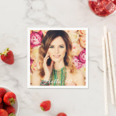 誕生日パーティーの女性の写真こんにちは50 スタンダードカクテルナプキン (インサイチュ)