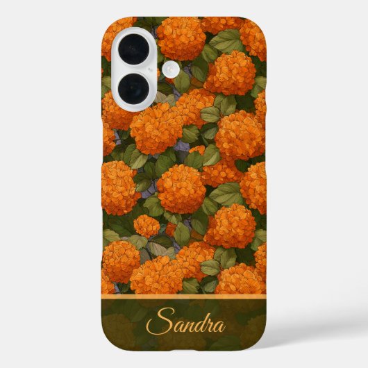 誕生日パーティーの定番アジサイのフラワーカスタム Case-Mate iPhoneケース (裏面)