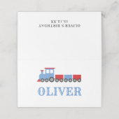 誕生日パーティーの座席表のトレーニング プレイスカード (外部開封)