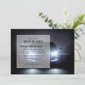 誕生日パーティーの招待で夜のドライブ 招待状 (スタンド正面)