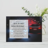 誕生日パーティーの招待で夜のドライブ 招待状 (スタンド正面)