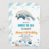 誕生日パーティーの招待の管理 招待状 (正面/裏面)