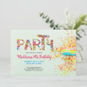 誕生日パーティーの招待をスプリンク 招待状 (スタンド正面)