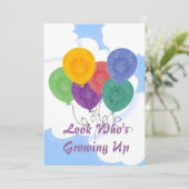 誕生日パーティーの招待を変更する 招待状 (スタンド正面)