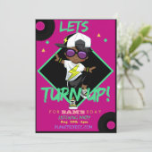 誕生日パーティーの招待カード（男の子）を表示する 招待状 (スタンド正面)