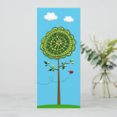 誕生日パーティーの招待テンプレート 招待状 (スタンド正面)