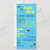 誕生日パーティーの招待テンプレート 招待状 (裏面)