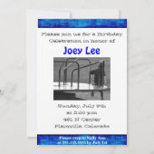 誕生日パーティーの招待テンプレート 招待状 (裏面)