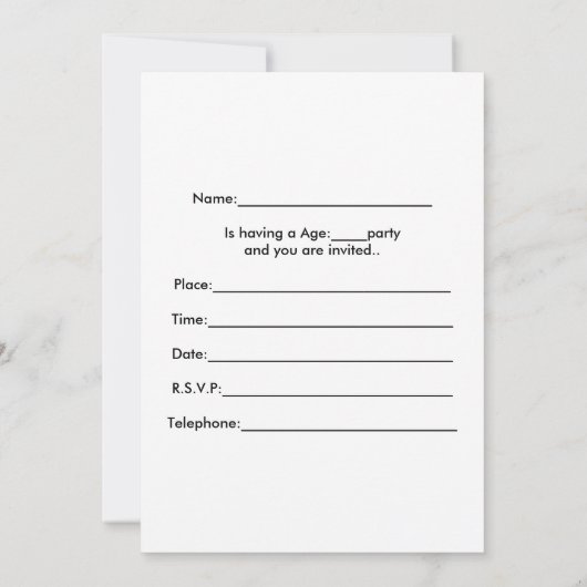 誕生日パーティーの招待子供がフォトカードを欲しがる 招待状 (裏面)