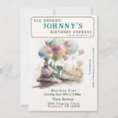 誕生日パーティーの招待状の作成 招待状 (正面)