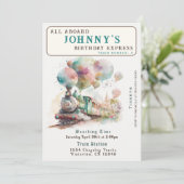 誕生日パーティーの招待状の作成 招待状 (スタンド正面)