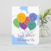 誕生日パーティーの招待状の変更 招待状 (スタンド正面)