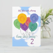 誕生日パーティーの招待状の変更 招待状 (スタンド正面)