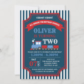 誕生日パーティーの招待状を作成する 招待状 (正面)