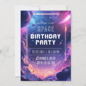 誕生日パーティーの招待状を爆発させる 招待状 (正面)