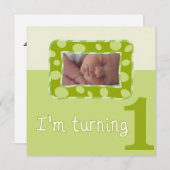 誕生日パーティーの招待状を1つめる 招待状 (正面/裏面)