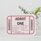 誕生日パーティーの招待状を1チケット入れる 招待状 (スタンド正面)