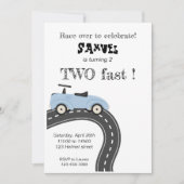 誕生日パーティーの招待状テンプレート２つ 招待状 (正面)