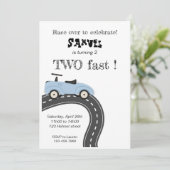 誕生日パーティーの招待状テンプレート２つ 招待状 (スタンド正面)