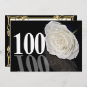 誕生日パーティーの招待状100歳 招待状 (正面/裏面)