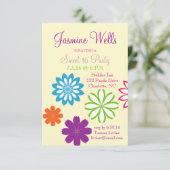 誕生日パーティーの招待状| 'スイーかわいらしト' 16 招待状 (スタンド正面)