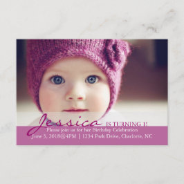 誕生日パーティーの招待状|ターニング1! 招待状