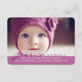 誕生日パーティーの招待状|ターニング1! 招待状