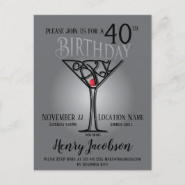 誕生日パーティーの招待状 ポストカード