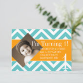 誕生日パーティーの招待状|回転中|シボル 招待状 (スタンド正面)