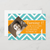 誕生日パーティーの招待状|回転中|シボル 招待状 (正面/裏面)