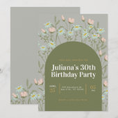 誕生日パーティーの招待状 招待状 (正面/裏面)