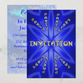 誕生日パーティーの招待状 招待状 (正面/裏面)