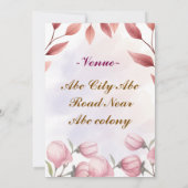 誕生日パーティーの招待状 招待状 (裏面)