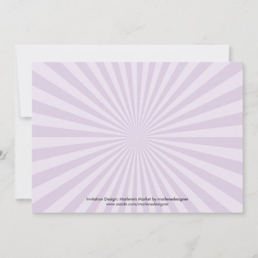 誕生日パーティーの招待状 招待状 (裏面)