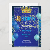 誕生日パーティーの招待状 招待状 (正面/裏面)