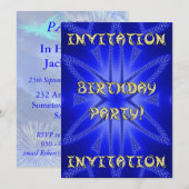 誕生日パーティーの招待状 招待状 (正面/裏面)