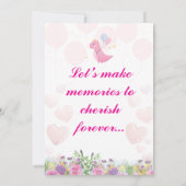 誕生日パーティーの招待状 招待状 (裏面)