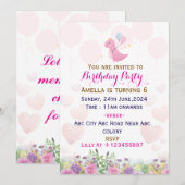 誕生日パーティーの招待状 招待状 (正面/裏面)